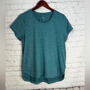 Athleta Turquoise Crew Neck Tee Large